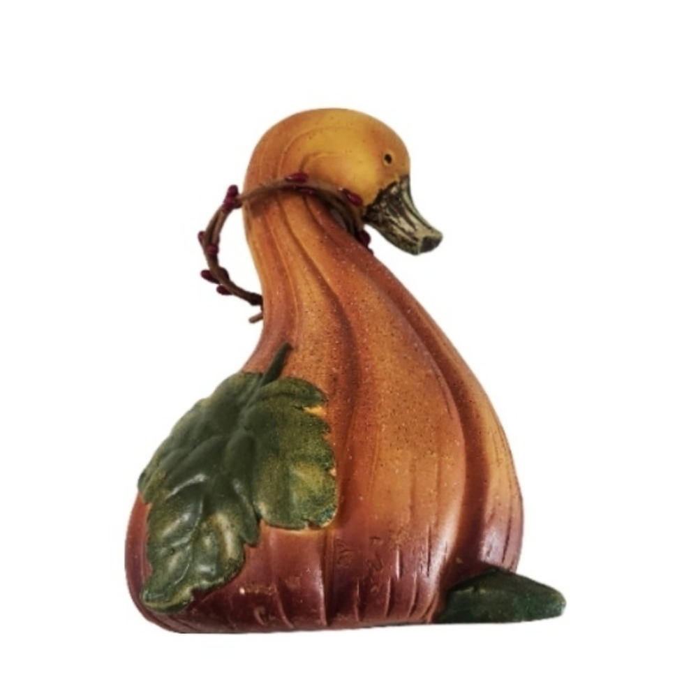 Vintage Gourd Pumpkin Ducks Geese Statue Decor Figures Set of 2 Collections, etc - Picture 12 of 16